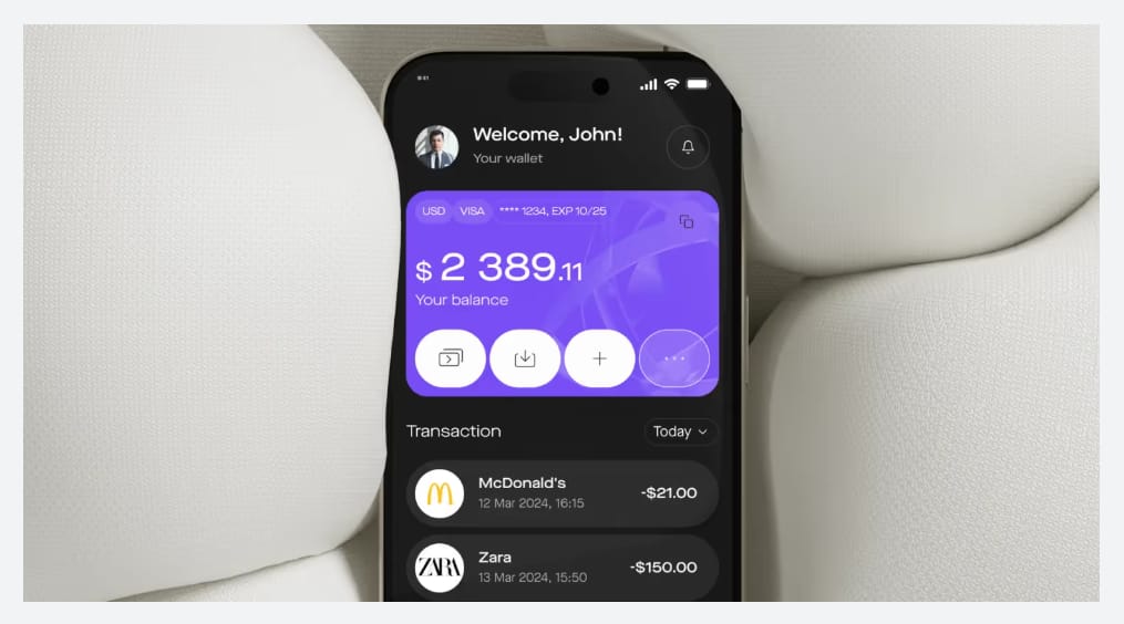 Ripple mobile banking app redesign by Inbuco