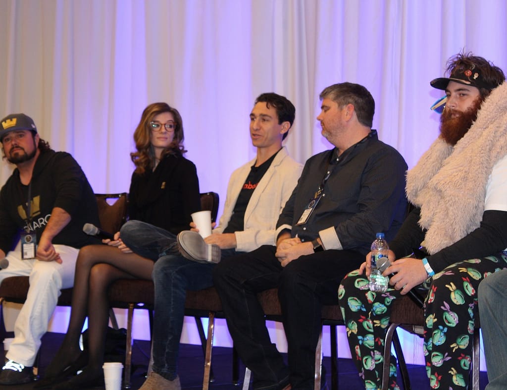 Ty Smith speaking at World Crypto Con