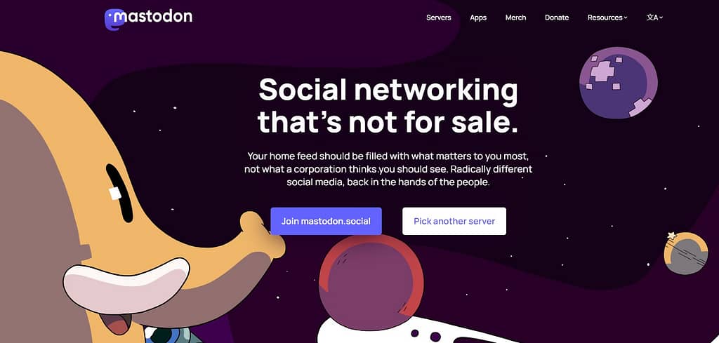 Mastodon social platform screenshot