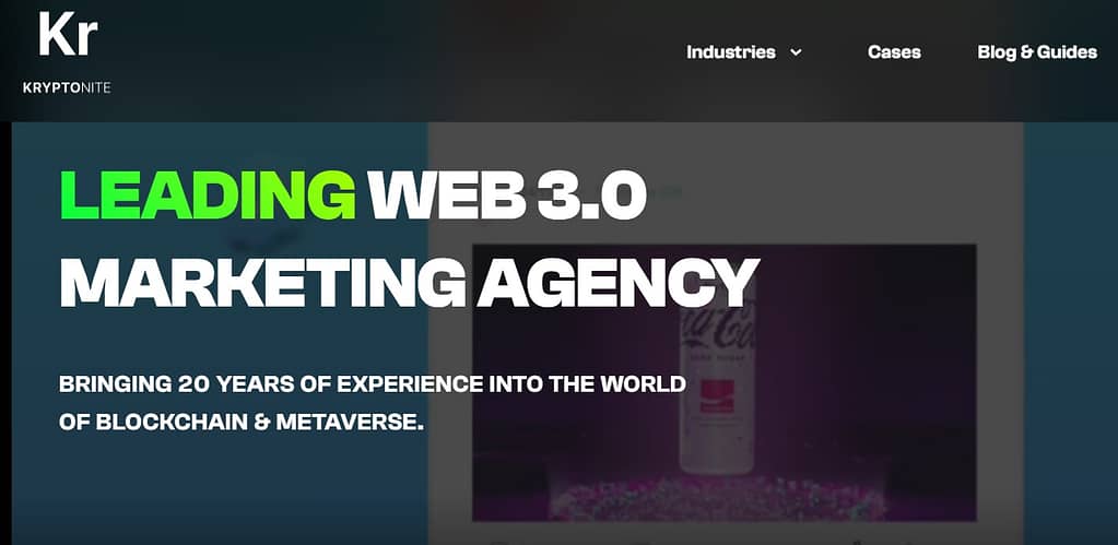 Kryptonite web3 user acquisition agency