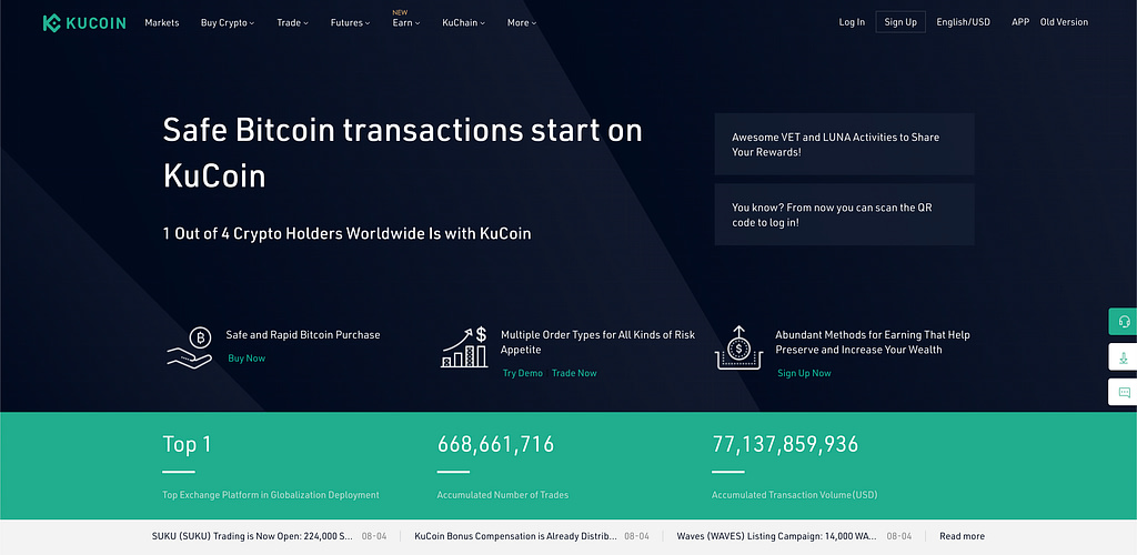 Kucoin: Safe Cryptocurrency transactions start on KuCoin
