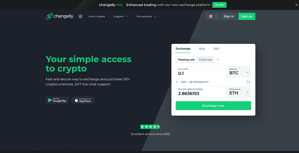 Changelly: Instant Altcoin and Cryptocurrency Trading Platform