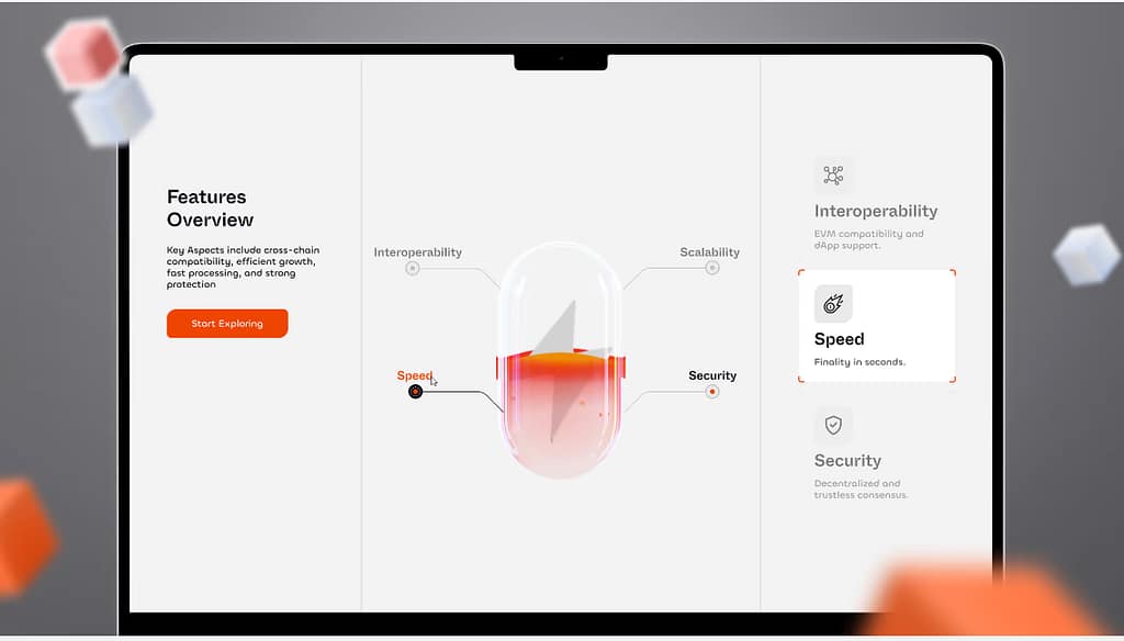 Inbuco crypto project UX design screenshot