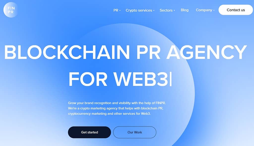 FinPR website screenshot