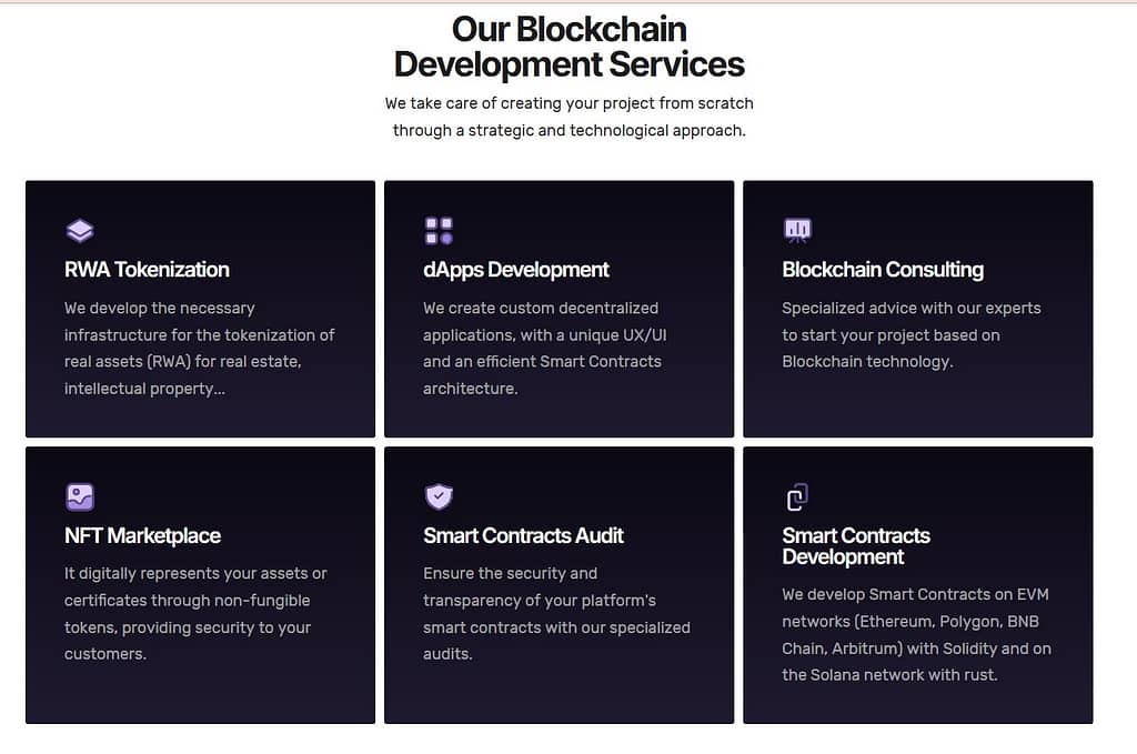 Metlabs blockchan development servcies web screenshot