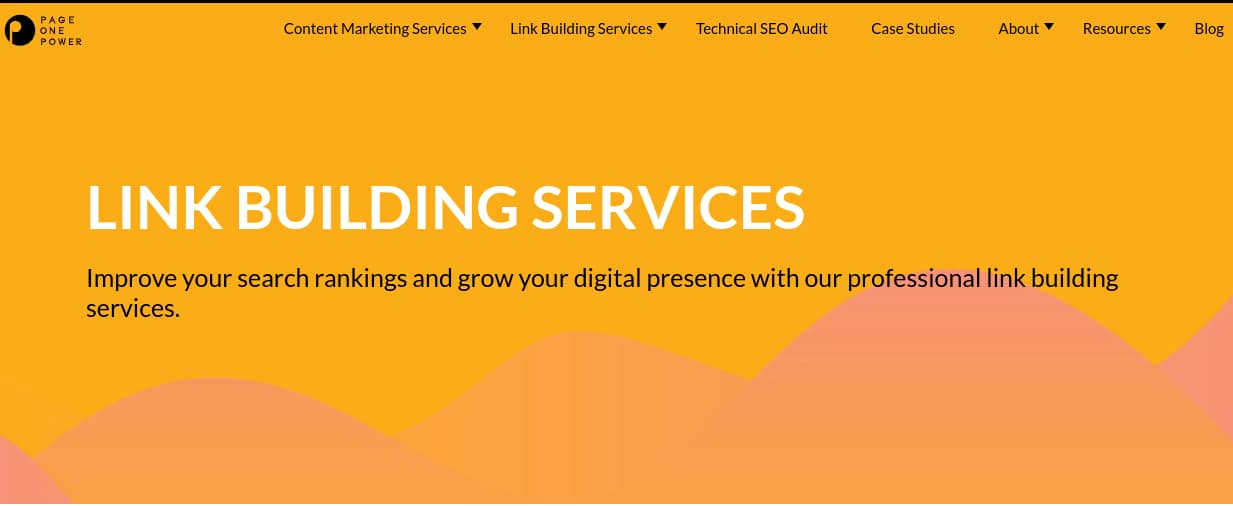 Page one power website