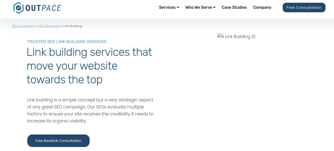 outpace link agency screenshot