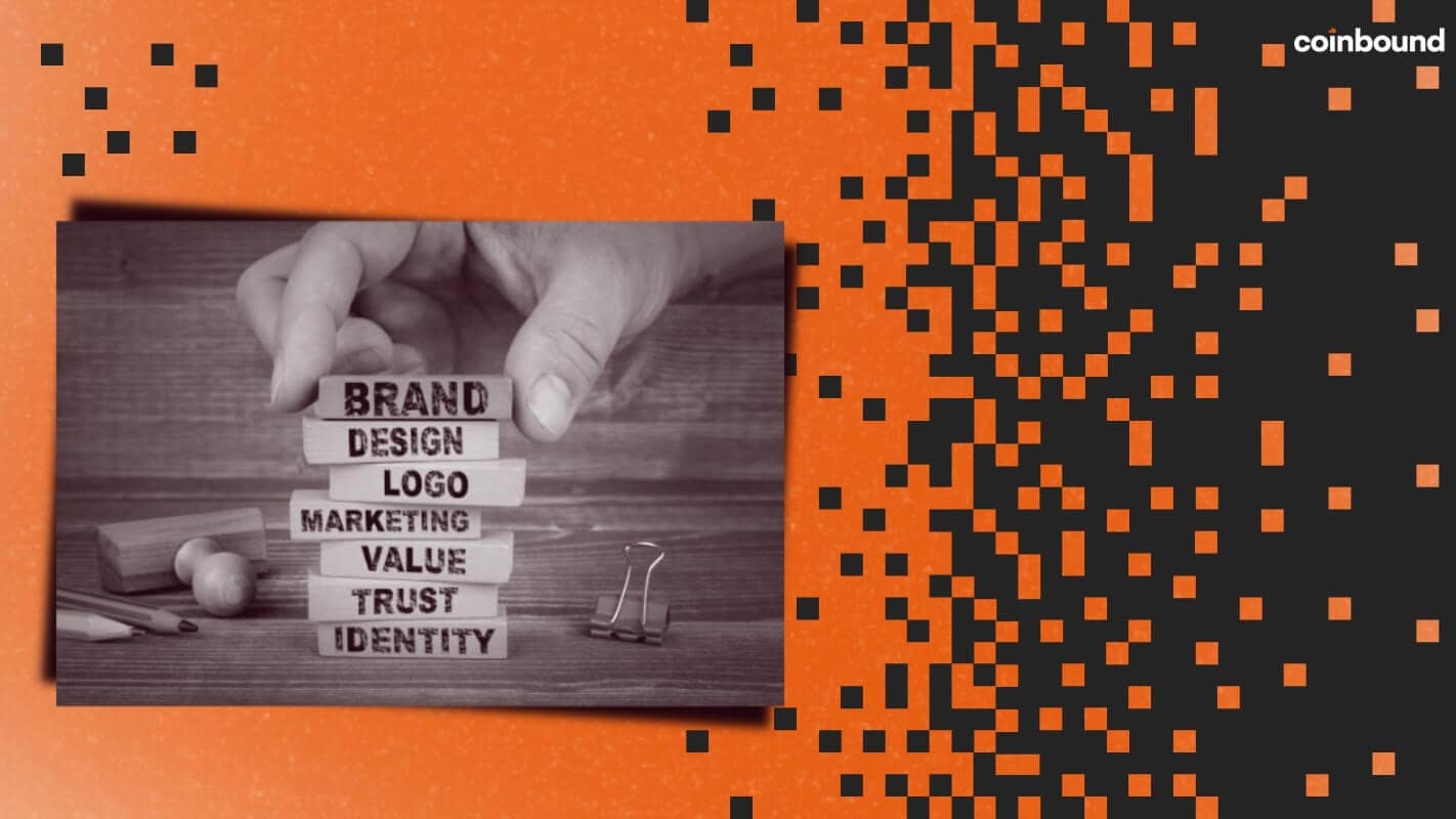 visual concept of the steps to create a crypto brand