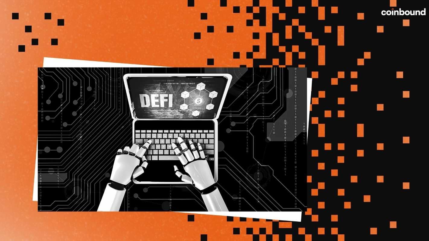 Decentralized Finance + AI visual concept