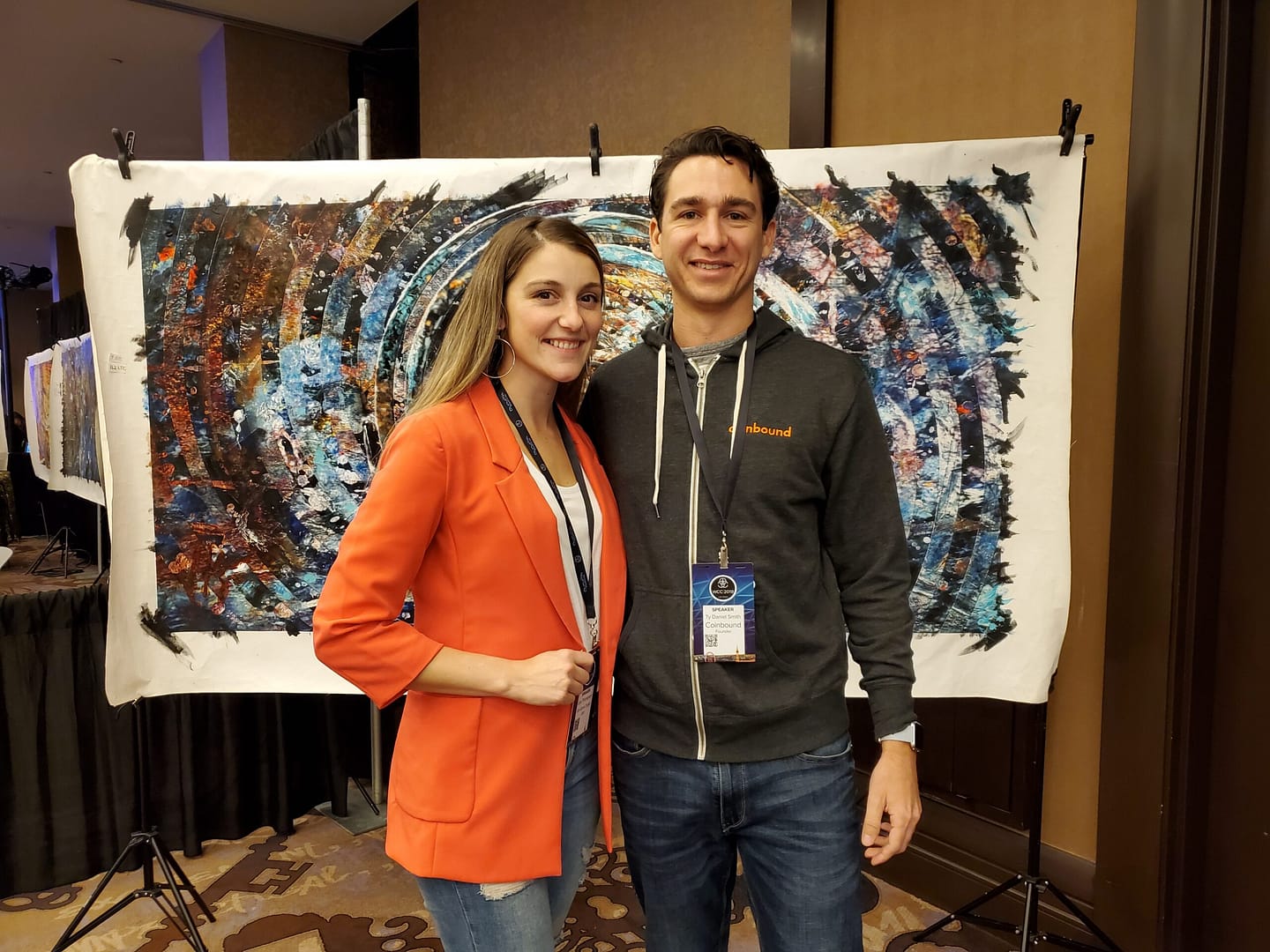 Ty Smith and Girl Gone Crypto at Conference