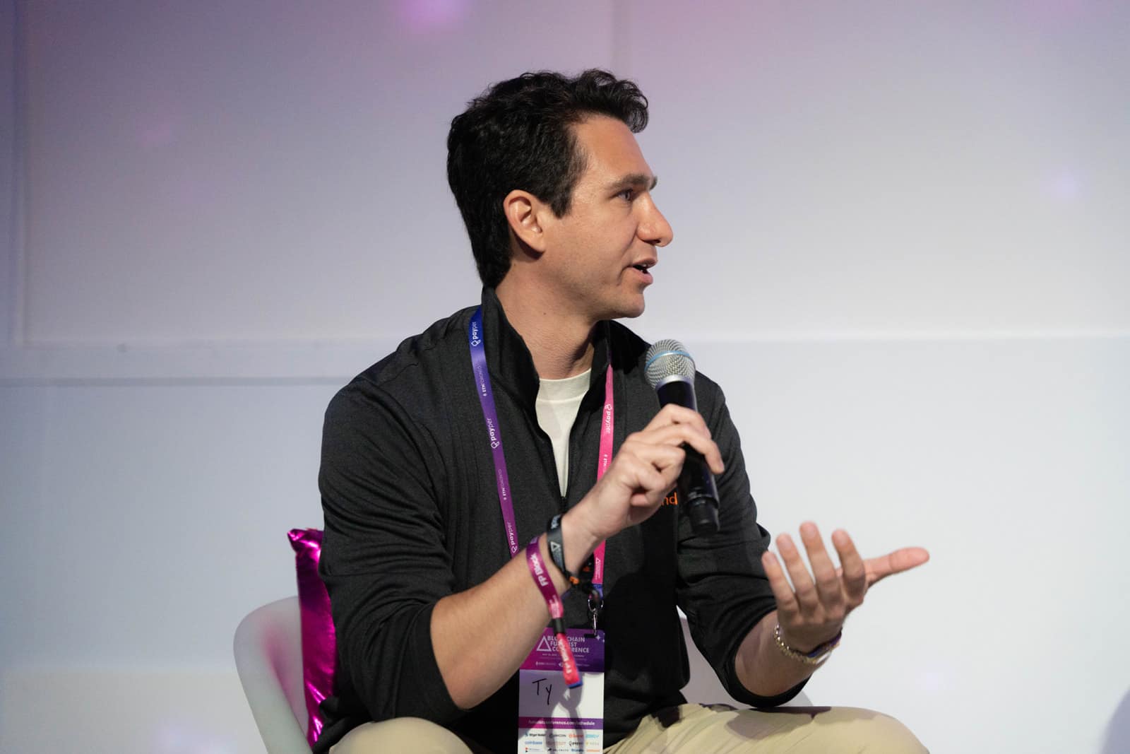 Ty Smith speaking at Futurist conference