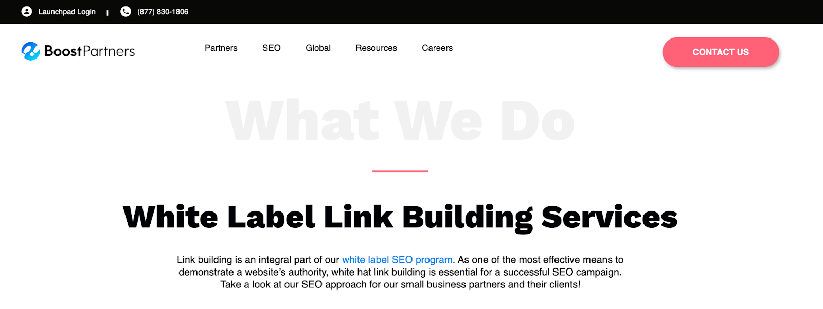 Boostability link services