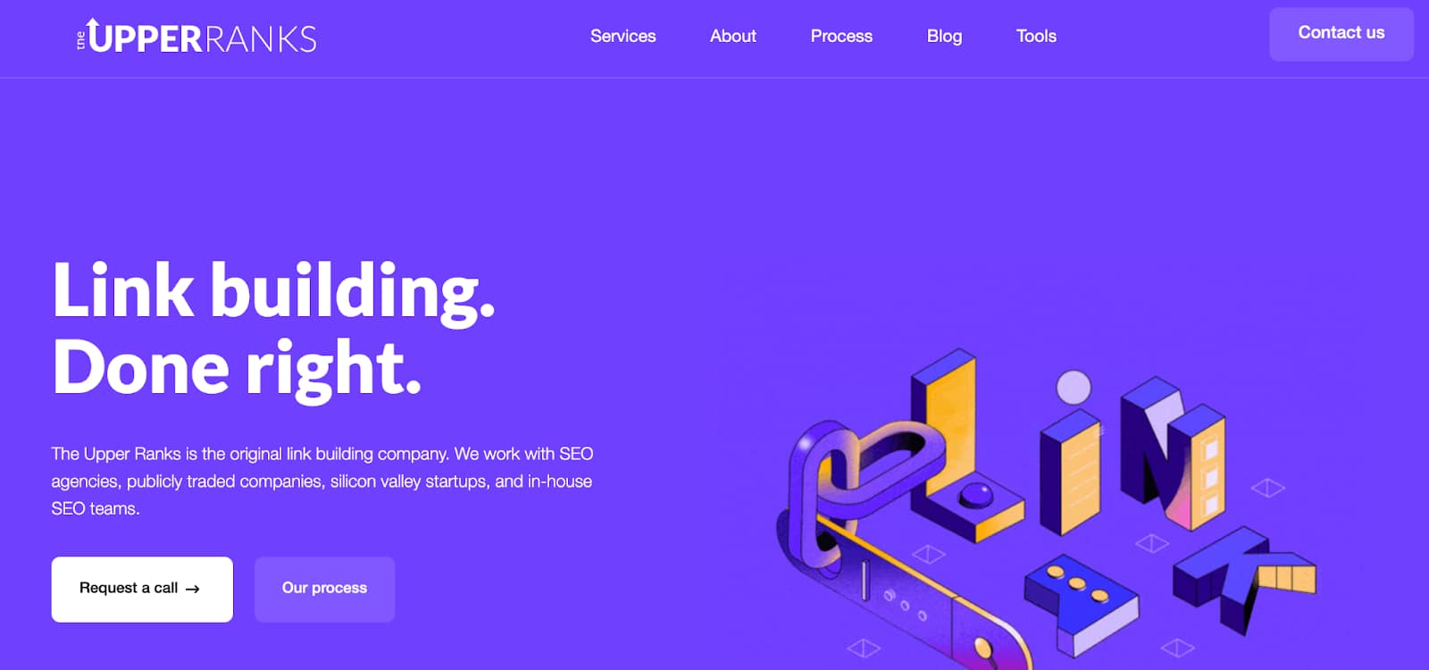 The Upper Ranks SEO agency screenshot