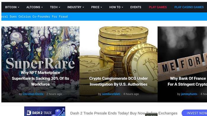 Bitcoinist screenshot - Best cyrpto blogs to follow