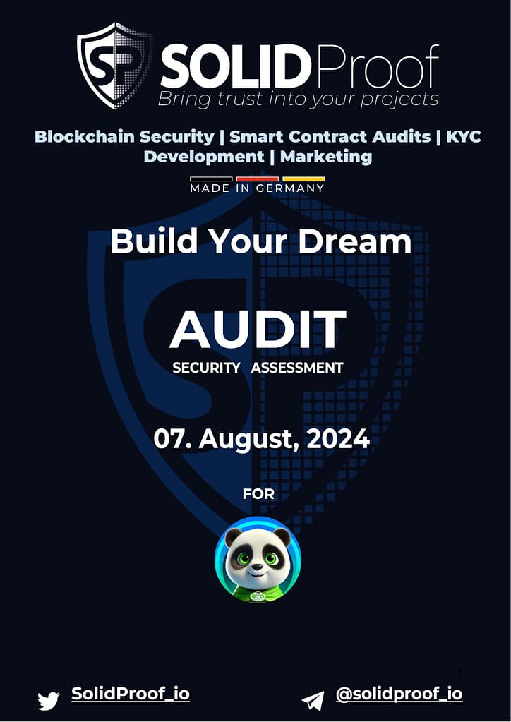 SolidProof.io Completes Comprehensive Security Audit for BYD (Build Your Dreams)