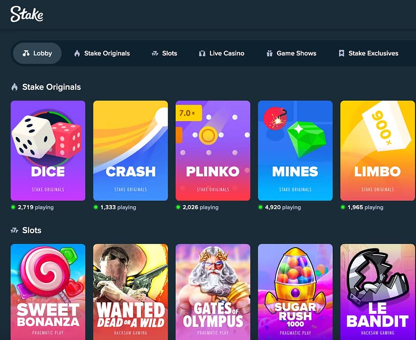 Stake casino alternatives