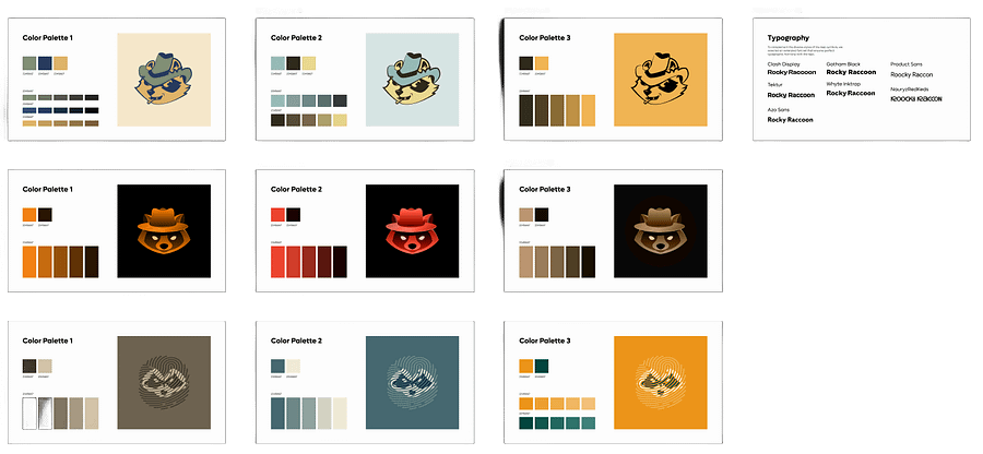color and type system by Coinbound