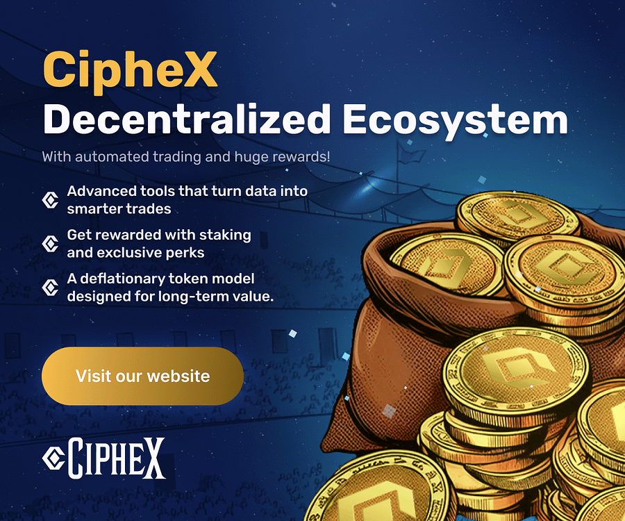 CipheX display ad by Coinbound