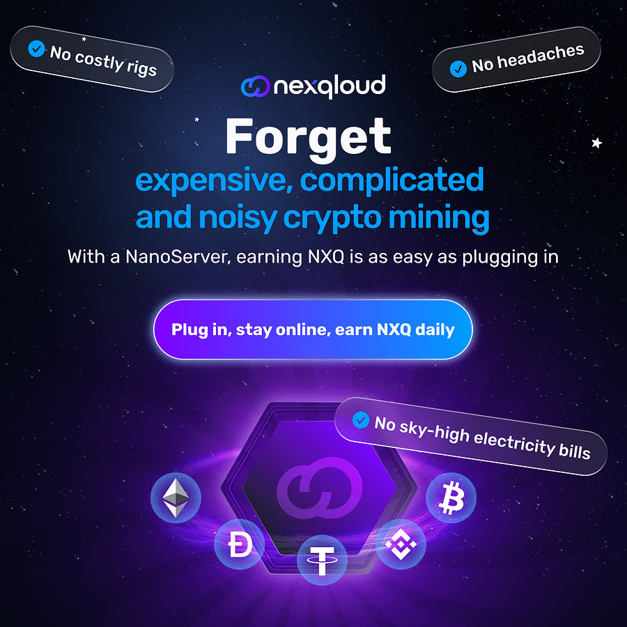 NexQloud social creative by Coinbound