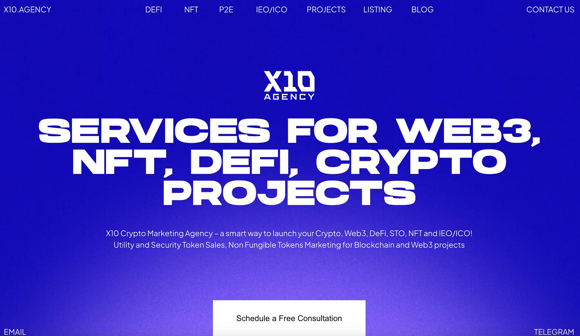 An image showcasing the team of X10 Agency, a web3 marketing agency with expertise in blockchain and cryptocurrency marketing.